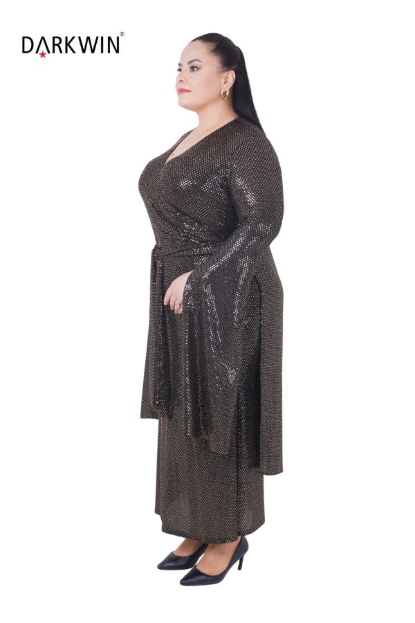 9043 DARKWIN ELBİSE GOLD - 2