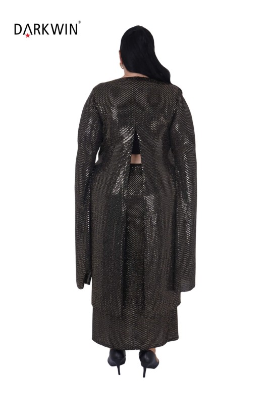 9043 DARKWIN ELBİSE GOLD - 3