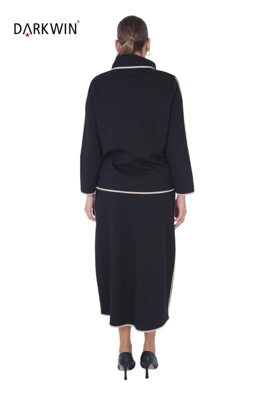 905-1 NIXNIVI BLUZ-ETEK SIYAH - Thumbnail