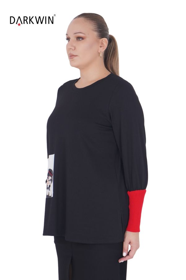 9050 CNG BLUZ BLACK-RED - 2