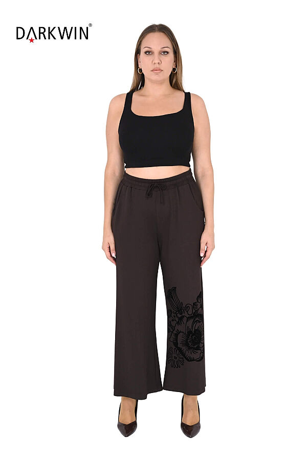 9052 CNG BLUZ-PANTOLON KAHVE - 4