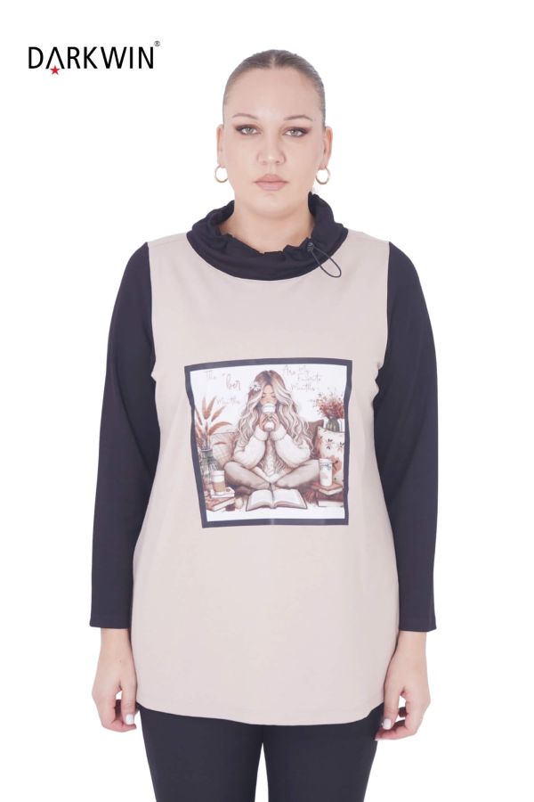 9054 CNG BLUZ BEIGE - 1