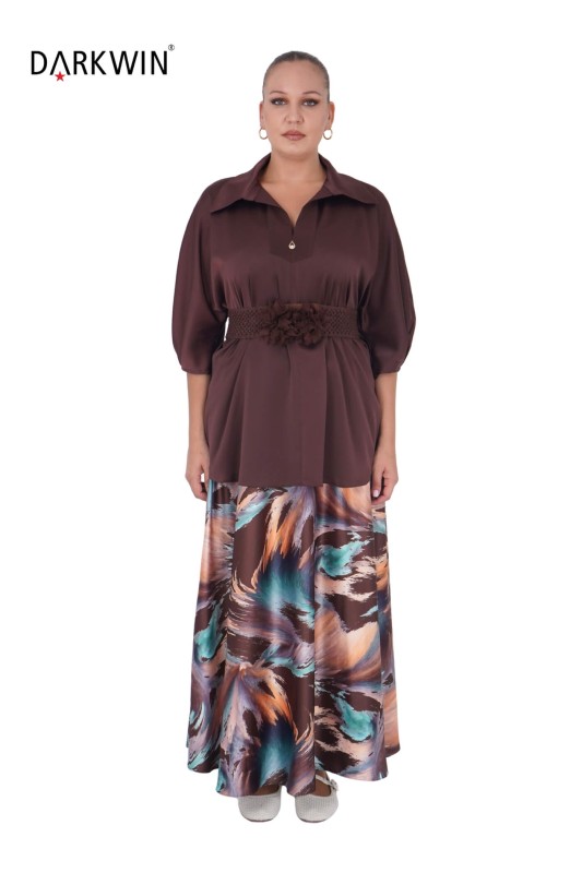 DARKWIN - 9055 DARKWIN BLUZ-ETEK KAHVE DARKWIN - 9055 DARKWIN BLUZ-ETEK KAHVE