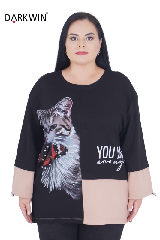 9141 DARKWIN TUNİK SIYAH - DARKWIN