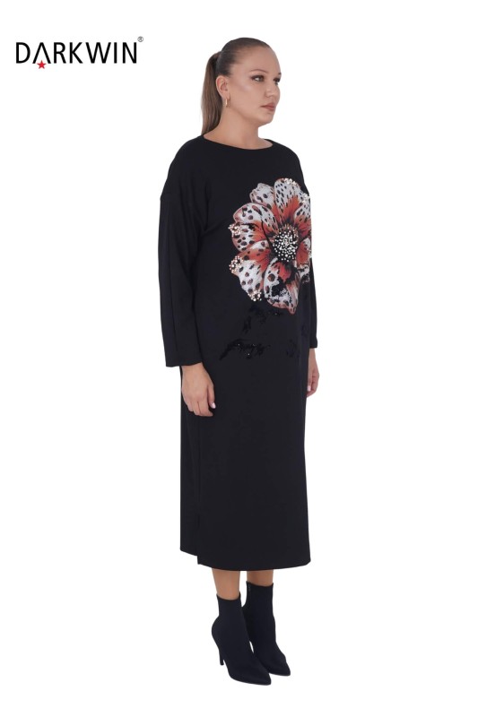 9146 DARKWIN ELBİSE SIYAH - DARKWIN (1)