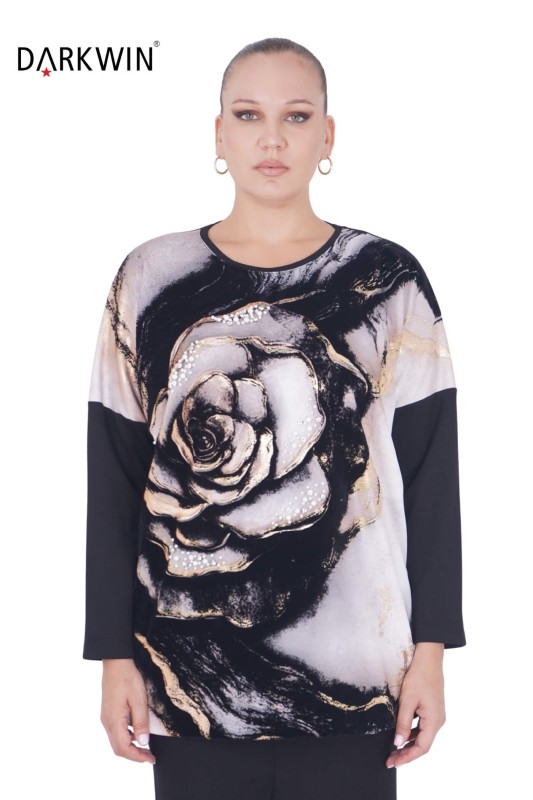 9151 DARKWIN TUNİK SIYAH - DARKWIN