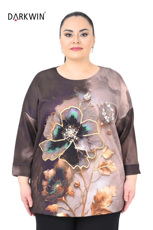 9154 DARKWIN TUNİK KAHVE - DARKWIN