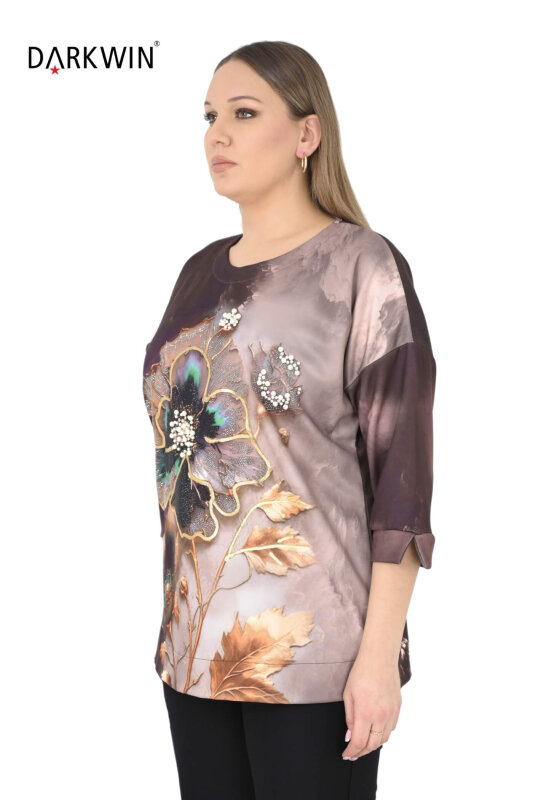 9154 DARKWIN TUNİK KAHVE - 4