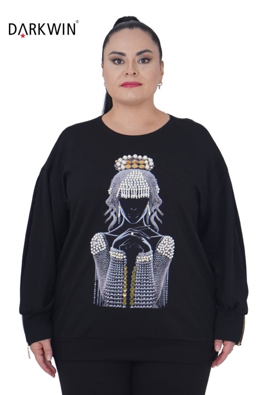 9185 DARKWIN BLUZ SIYAH - DARKWIN