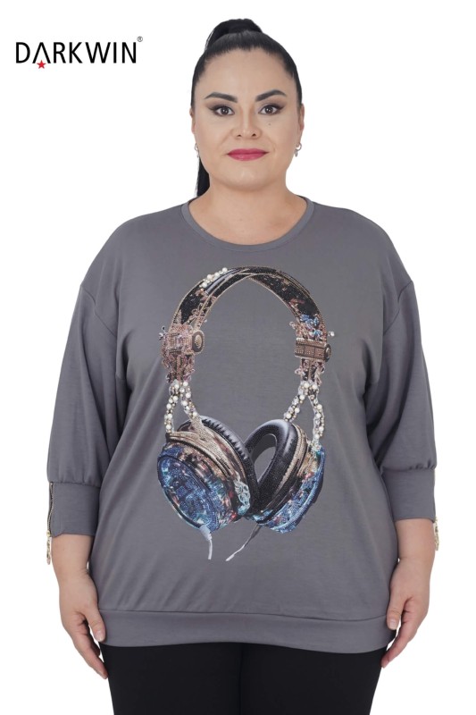 9192 DARKWIN BLUZ GRI - DARKWIN