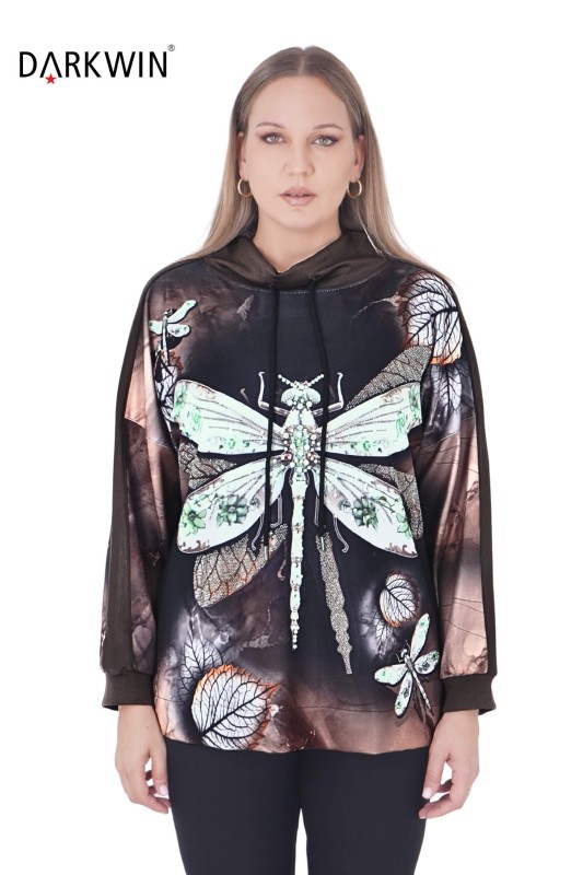 9193 DARKWIN BLUZ KAHVE - DARKWIN