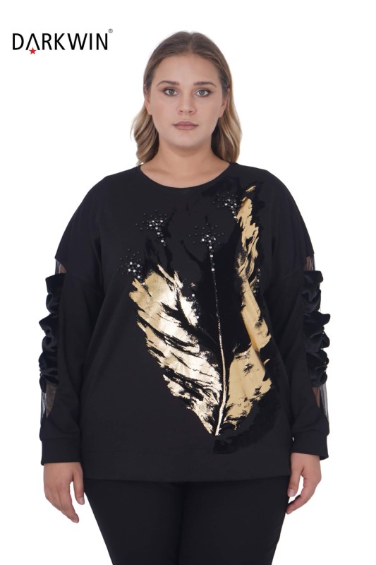 9194 DARKWIN BLUZ SIYAH - DARKWIN