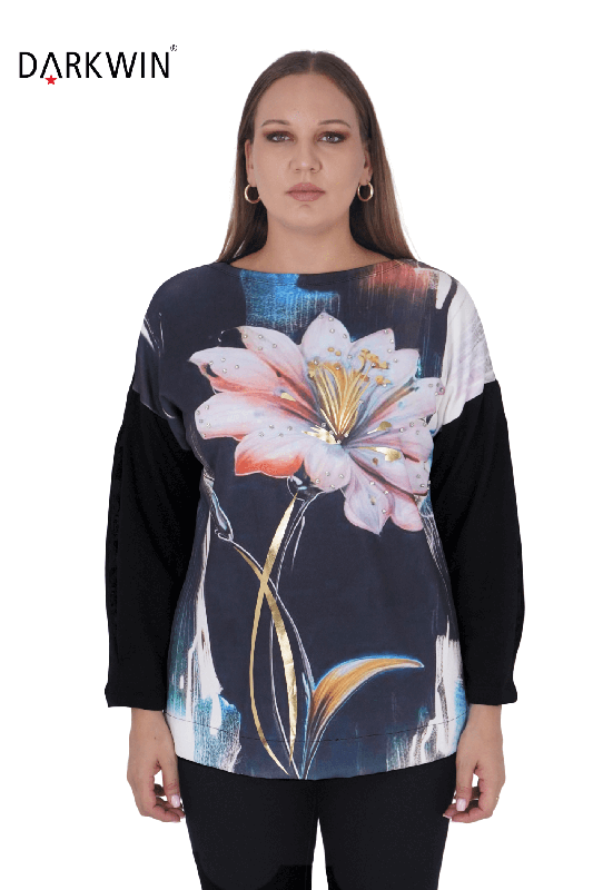 9195 DARKWIN BLUZ SIYAH - DARKWIN