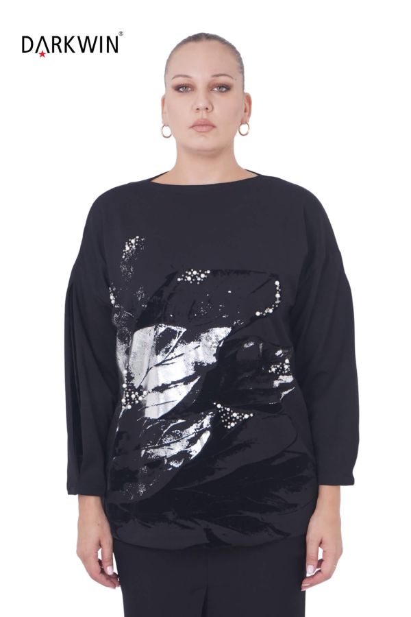 9196 DARKWIN BLUZ SIYAH-GUMUS - 1