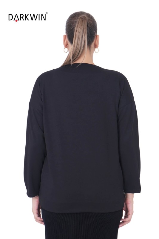 9196 DARKWIN BLUZ SIYAH-GUMUS - 2