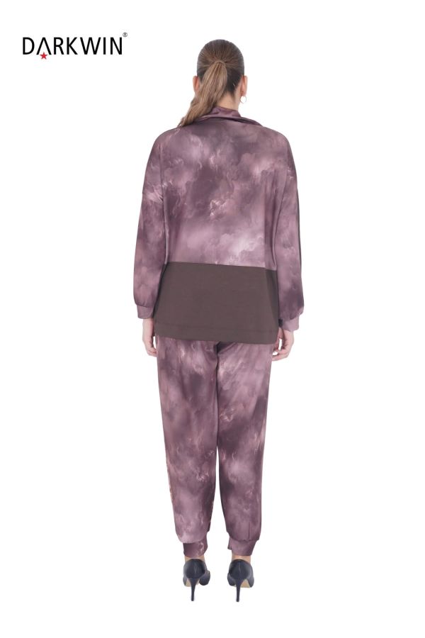 9198 DARKWIN BLUZ-PANTOLON KAHVE - 4