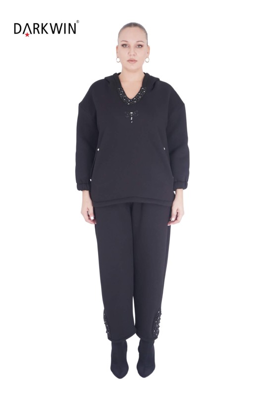 9228 DARKWIN BLUZ-PANTOLON SIYAH - 1