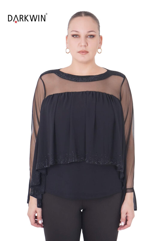 9240 DARKWIN BLUZ SIYAH - DARKWIN