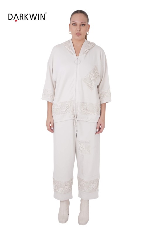 DARKWIN - 9249 DARKWIN BLUZ-PANTOLON BEJ DARKWIN - 9249 DARKWIN BLUZ-PANTOLON BEJ