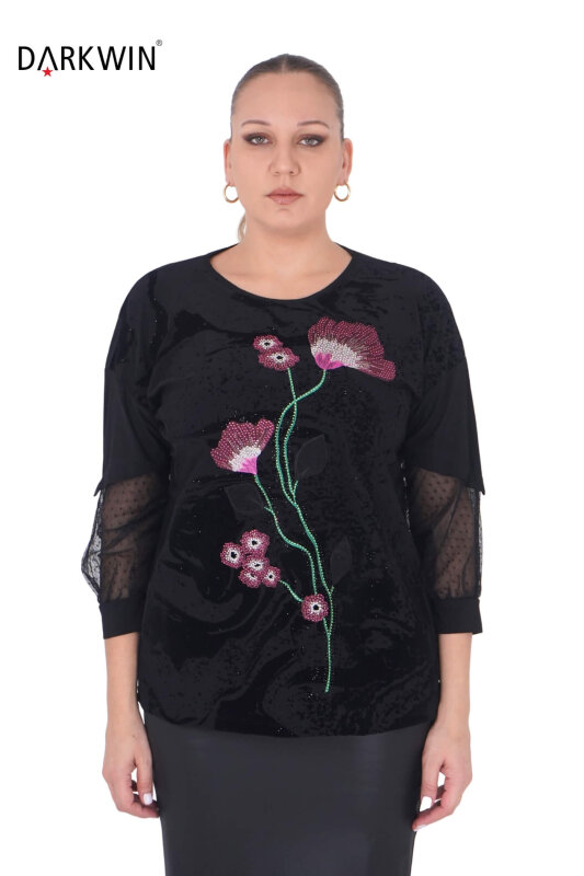9284 DARKWIN BLUZ SIYAH - DARKWIN