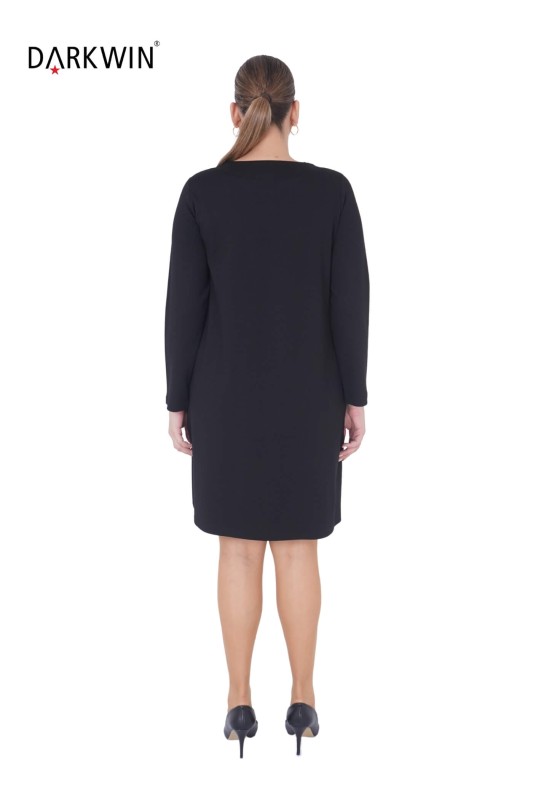 9288 DARKWIN ELBİSE SIYAH - Thumbnail