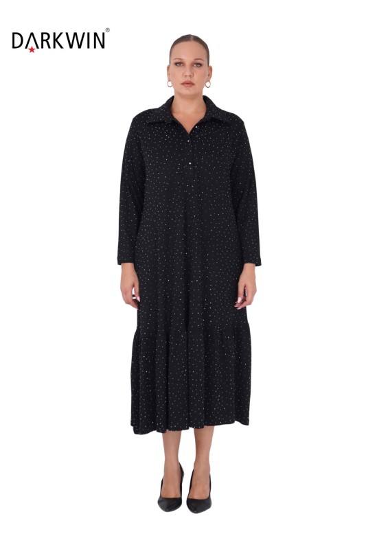 9371 DARKWIN ELBİSE SIYAH - DARKWIN