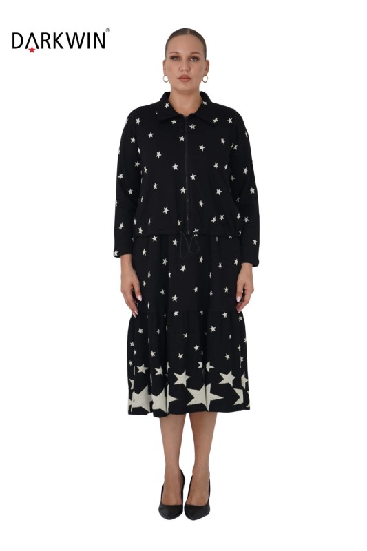 9396 DARKWIN ELBİSE SIYAH - DARKWIN