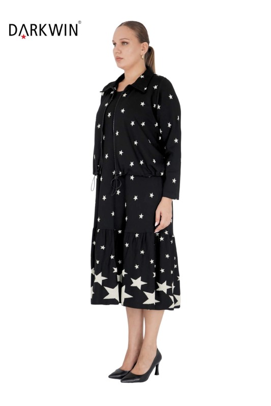 9396 DARKWIN ELBİSE SIYAH - DARKWIN (1)