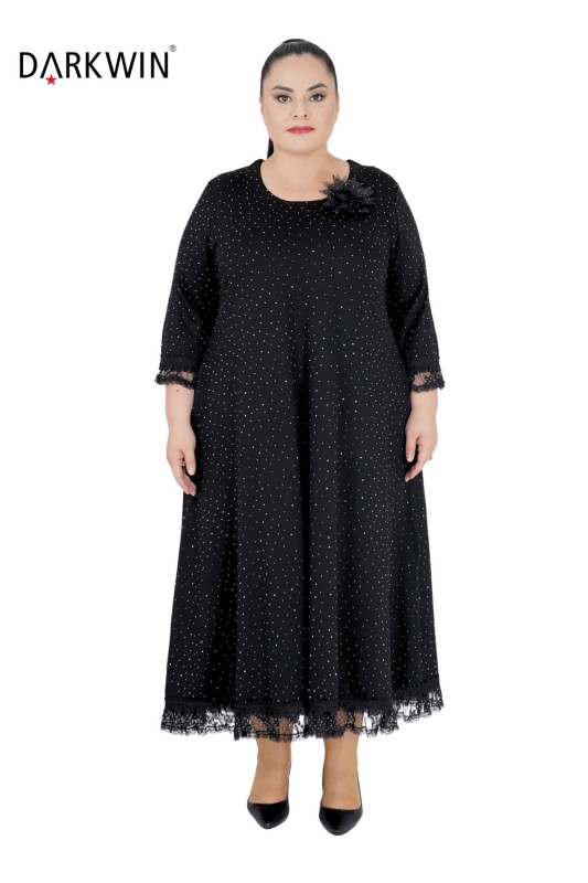 9417 DARKWIN ELBİSE SIYAH - DARKWIN