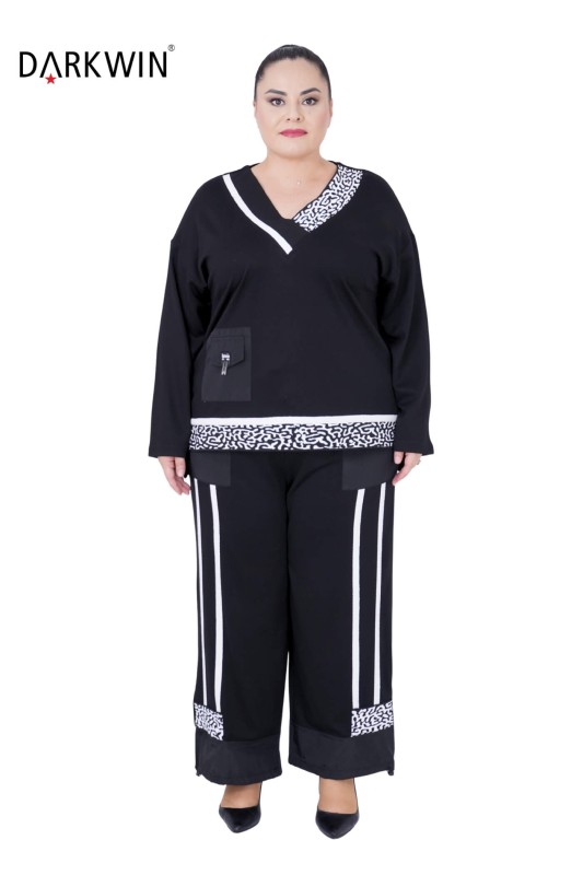 DARKWIN - 9419 DARKWIN BLUZ-PANTOLON SIYAH DARKWIN - 9419 DARKWIN BLUZ-PANTOLON SIYAH