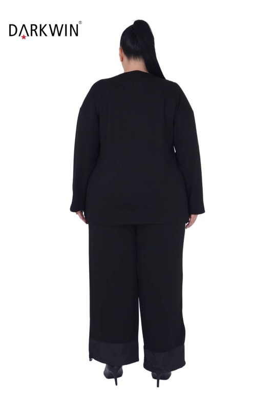 9419 DARKWIN BLUZ-PANTOLON SIYAH - Thumbnail