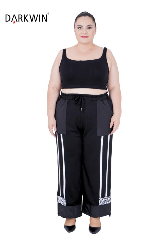 9419 DARKWIN BLUZ-PANTOLON SIYAH - Thumbnail