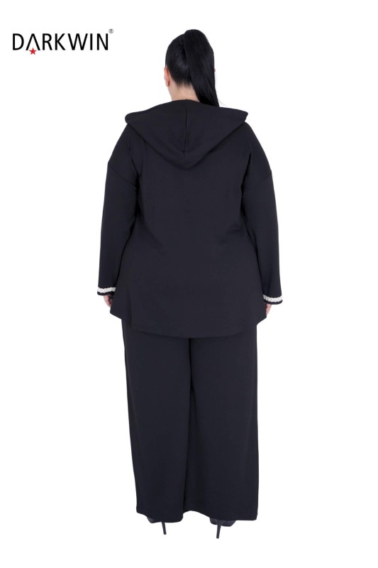 9439 DARKWIN BLUZ-PANTOLON SIYAH - Thumbnail