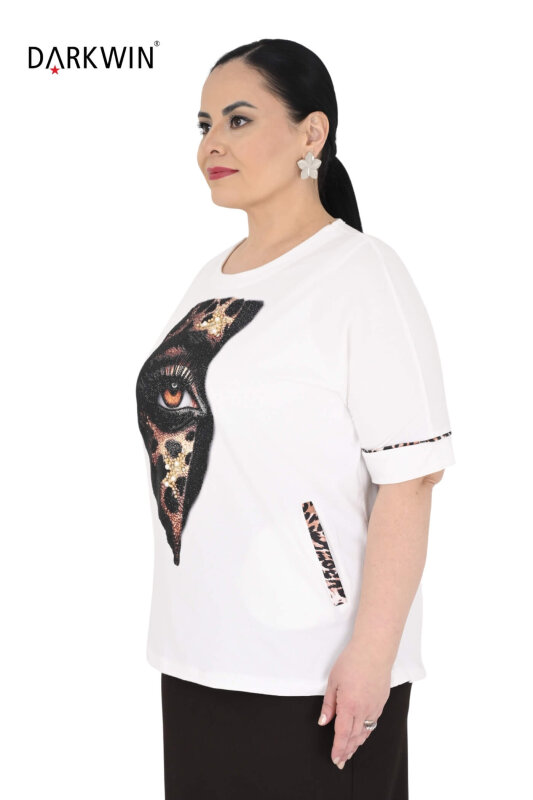 9448 MONICA MAGNI BLUZ EKRU - MONICA MAGNI (1)