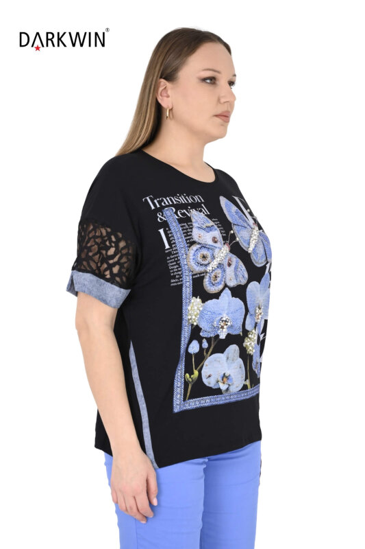 9450 MONICA MAGNI BLUZ SIYAH - 3