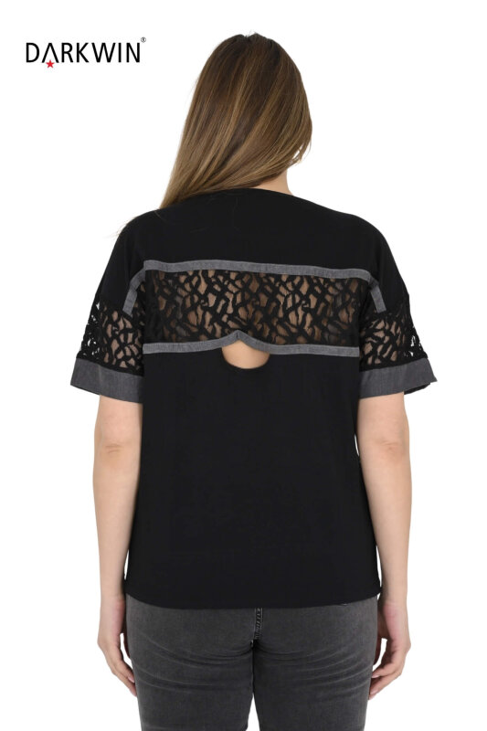 9450 MONICA MAGNI BLUZ SIYAH - 6