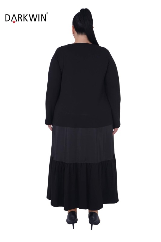 9467 DARKWIN ELBİSE-BLUZ SIYAH - Thumbnail