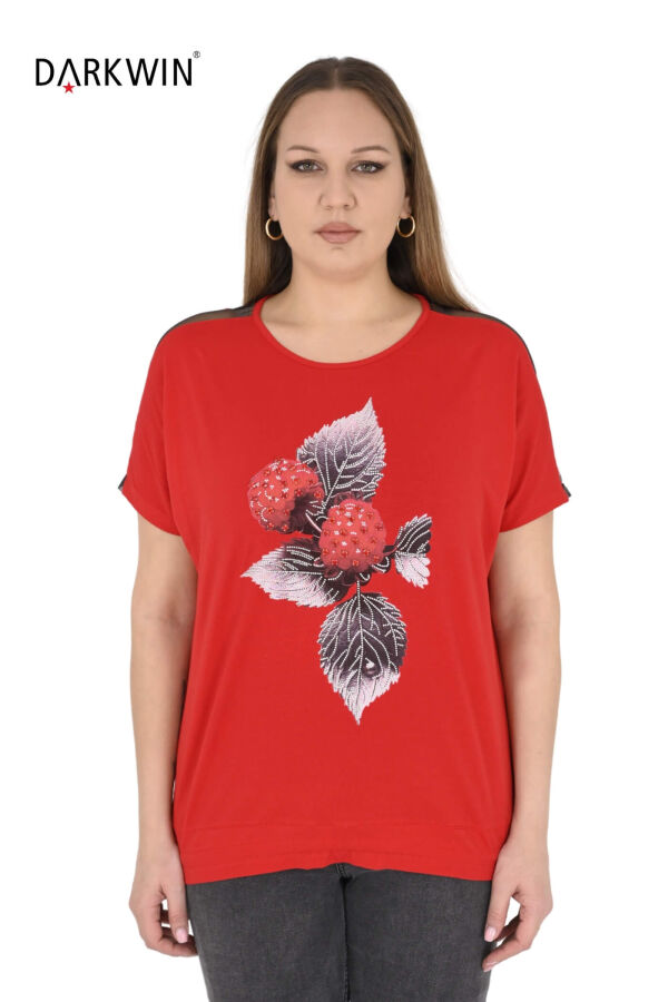 9469 MONICA MAGNI BLUZ KIRMIZI - 1