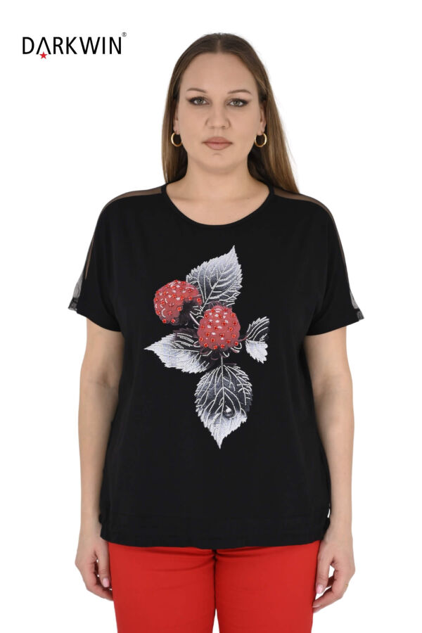 9469 MONICA MAGNI BLUZ SIYAH - 1