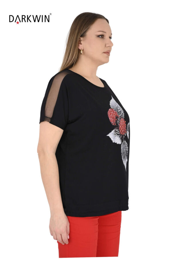 9469 MONICA MAGNI BLUZ SIYAH - 2