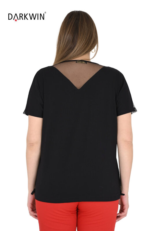 9469 MONICA MAGNI BLUZ SIYAH - 3