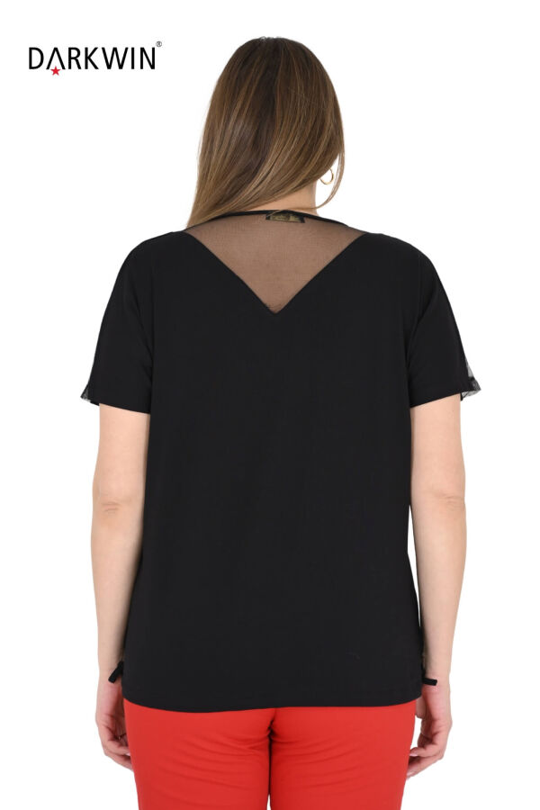 9469 MONICA MAGNI BLUZ SIYAH - 3