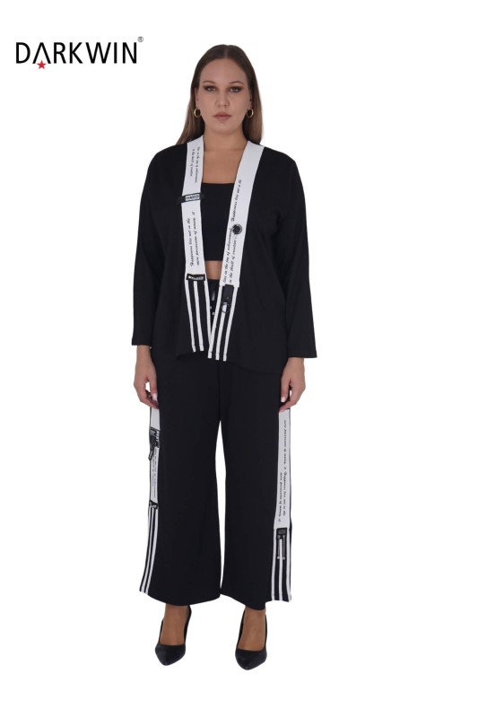 DARKWIN - 9508 DARKWIN BLUZ-PANTOLON SIYAH DARKWIN - 9508 DARKWIN BLUZ-PANTOLON SIYAH