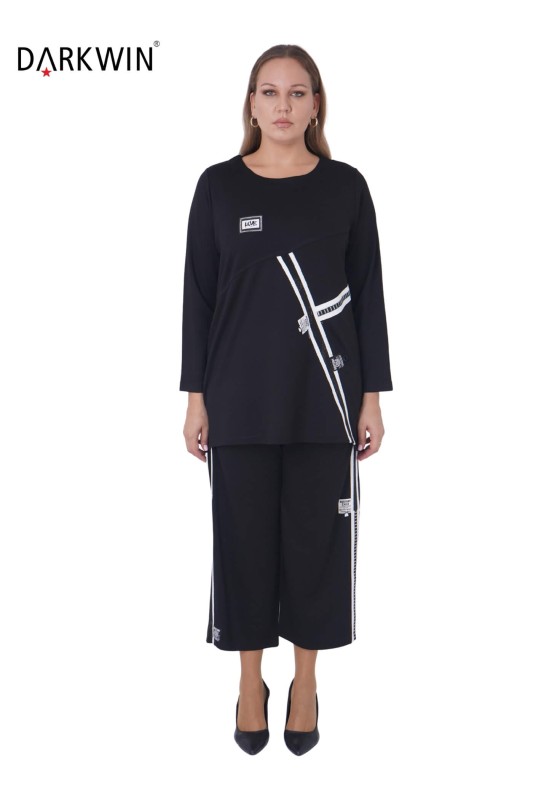 DARKWIN - 9532 DARKWIN BLUZ-PANTOLON SIYAH DARKWIN - 9532 DARKWIN BLUZ-PANTOLON SIYAH