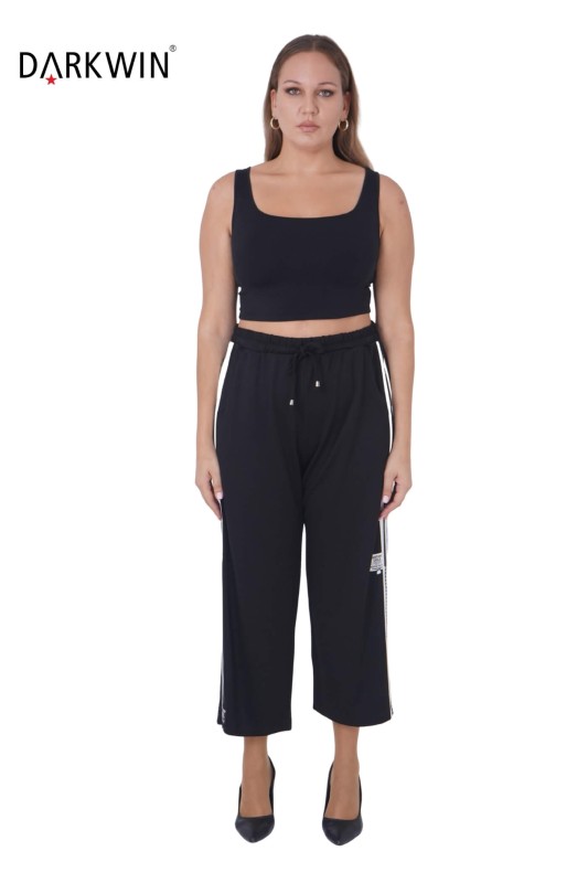 9532 DARKWIN BLUZ-PANTOLON SIYAH - Thumbnail