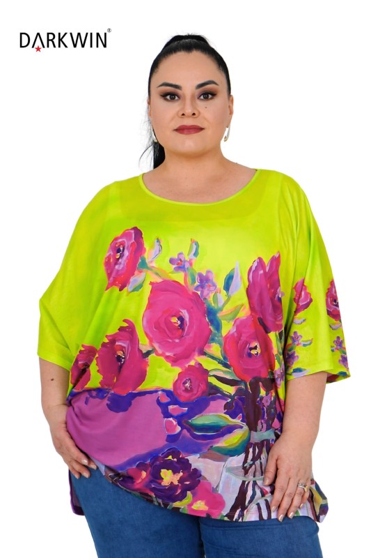 9564 CNG BLUZ PATTERNED - Thumbnail