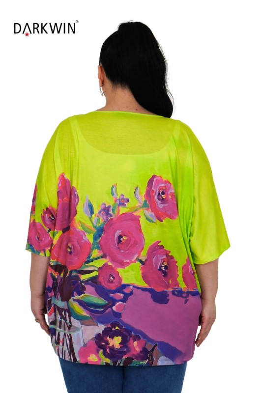 9564 CNG BLUZ PATTERNED - Thumbnail