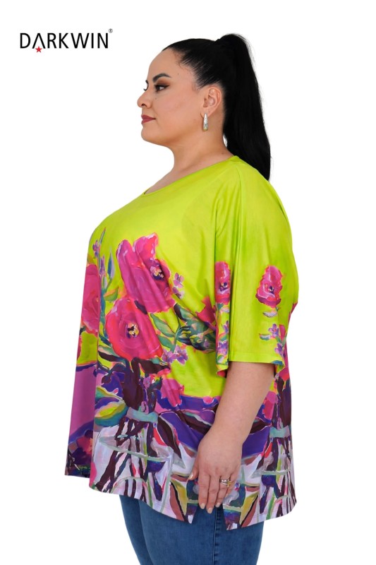 9564 CNG BLUZ PATTERNED - Thumbnail