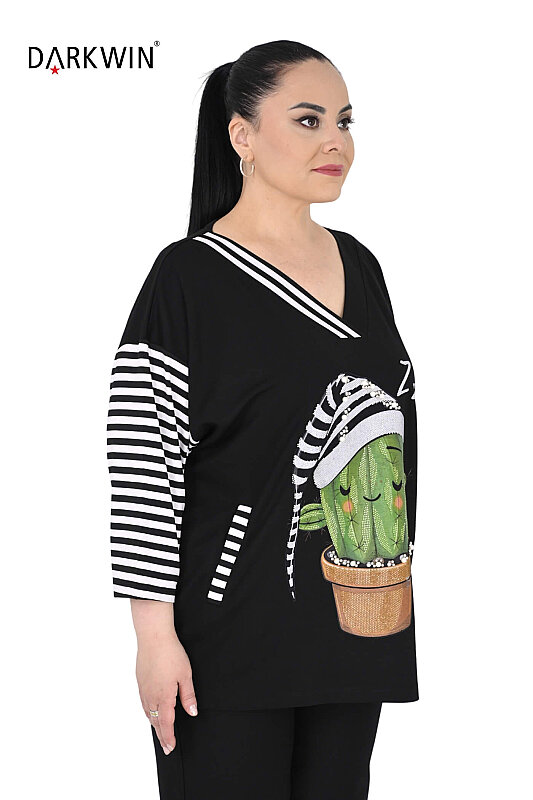 9573 DARKWIN BLUZ SIYAH - DARKWIN (1)