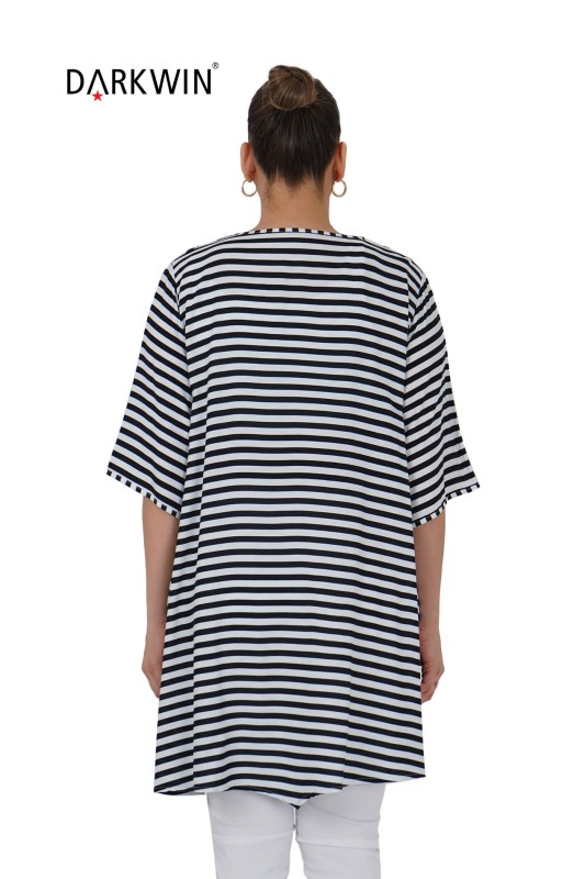 9580 CNG TUNİK STRIPED - Thumbnail